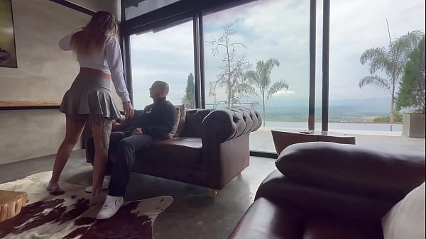 Full video - My best friend fucks me on the couch when his girlfriend left and left us alone