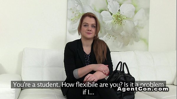 Fake agent recording fuck with brunette