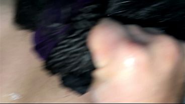 A married slut cheats on her husband with her neighbor in the bathroom while her husband is at work.
