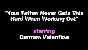 MyPervyFamily - Latina MILF Drools Over Stepson's Stiff Cock - Carmen Valentina