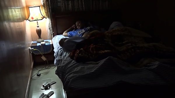 The guy was having sex with his girlfriend and neighbor in the kitchen