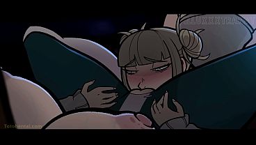 Himiko Toga and Uraraka Ochako eating each other's pussies