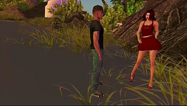 Maria's date on the beach