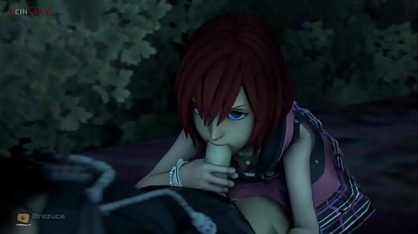 Kairi enjoying her time with Axel