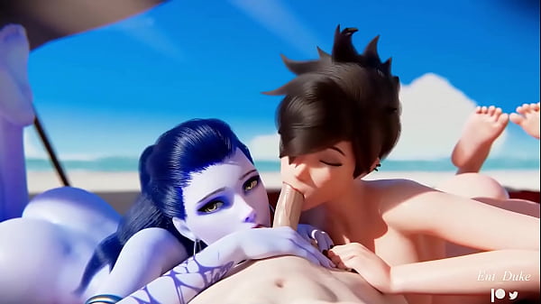 Widowmaker and Tracer at The Beach part.2 [4K][Ent Duke]