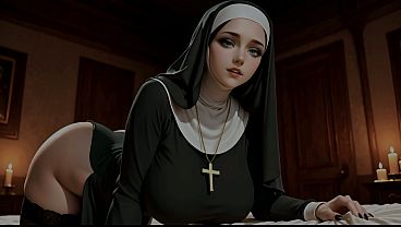 Priest's Nightly Selection: Nun Harem Creampie (1-3 Girls ) - 17mins - AI-generated