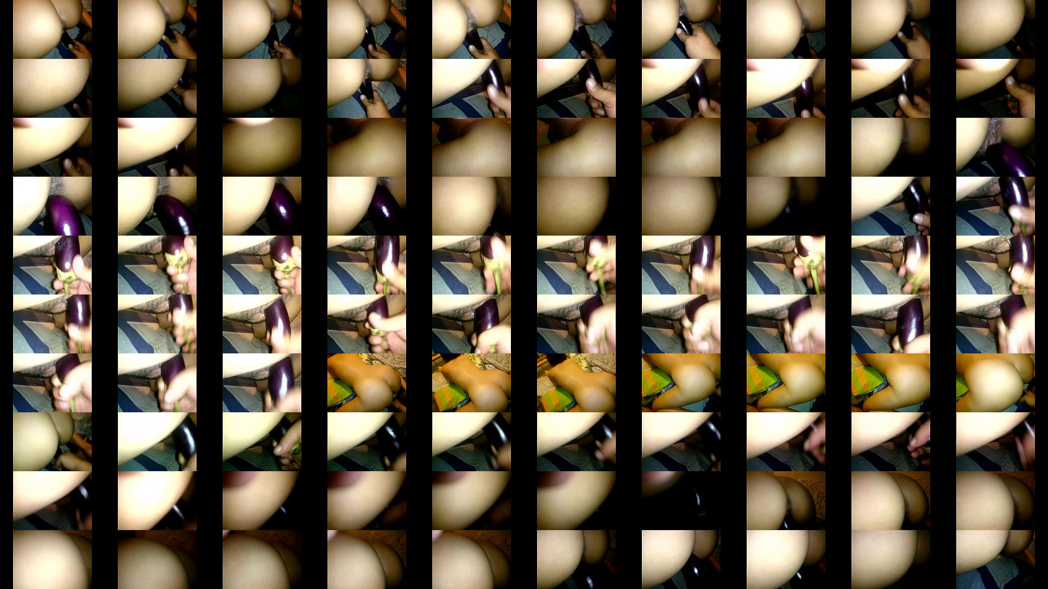 Fucking my wife with a big eggplant 预览图