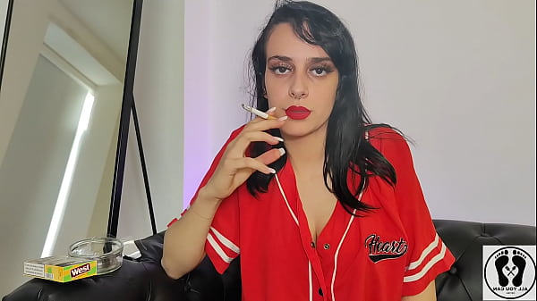 HOT TEEN SMOKING DEEP RESPIRATING HEAVILY LONG ...