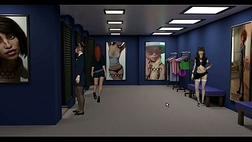 Kink Maker 6 - Cliair's Big Dildo Ride to Orgasm in Change Room