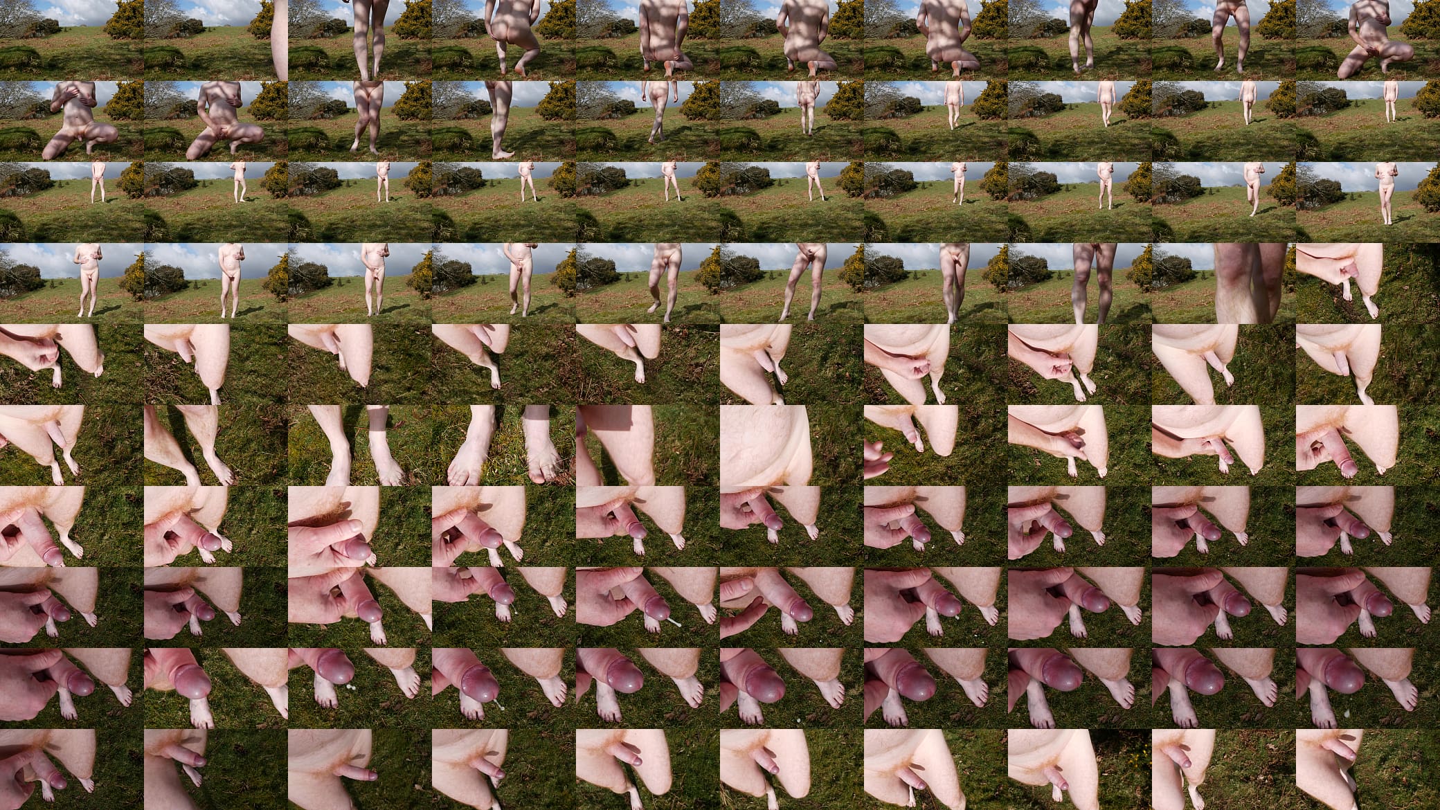 Naked Outdoors Walk with Cumshot 预览图