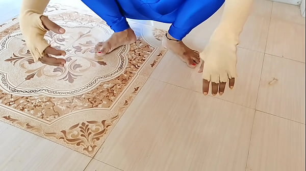 Hot sexy yoga teacher's doggy style fuck