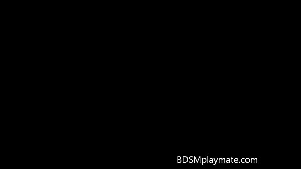 Hot Mistress gives a handjob to her slave until he cums