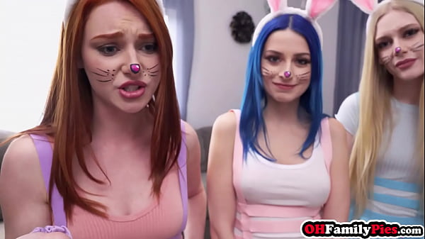 My bunnies Emma Starletto Jewelz Blu and Lacy Lennon sucking my big cock