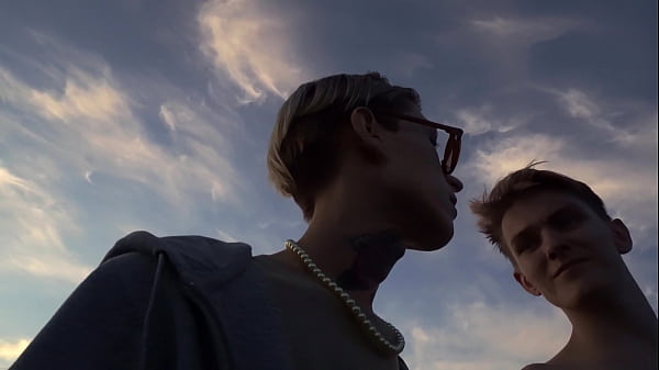 Summer cycling. hot blowjob while cycling