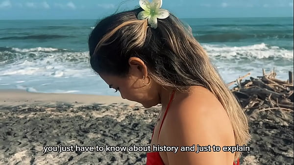 Girl lost on the beach is fucked by a tour guide