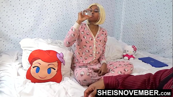 My Step Dad Sneaking Into My Room To Teach Me Sex Again, Cute Busty Black Step Daughter Sheisnovember Wearing Hello Kitty Onsie Buttflap Pajamas, Fuck Hardcore POV Sideways, Big Tits And Nipples Out, Before Step Mom Gets Home On Msnovember