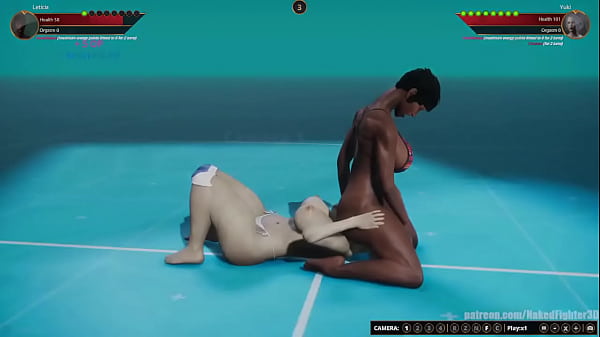 Leticia VS Yuki (Naked Fighter 3D)