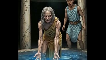 Idosa é levada a uma fonte mágica para ser um mulherão