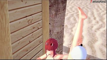 Makima Bikini sex on the beach - Chainsaw man | Full &amp; Pov version on Sheer &amp; PTRN: Fantasyking3