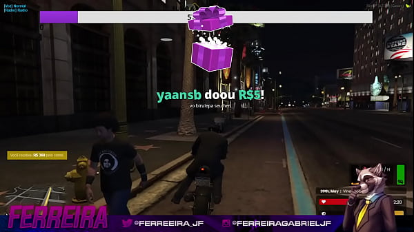 ferreira recebendo tudo na live