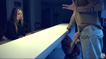 I went under the table and gave my friend’s husband a blowjob.