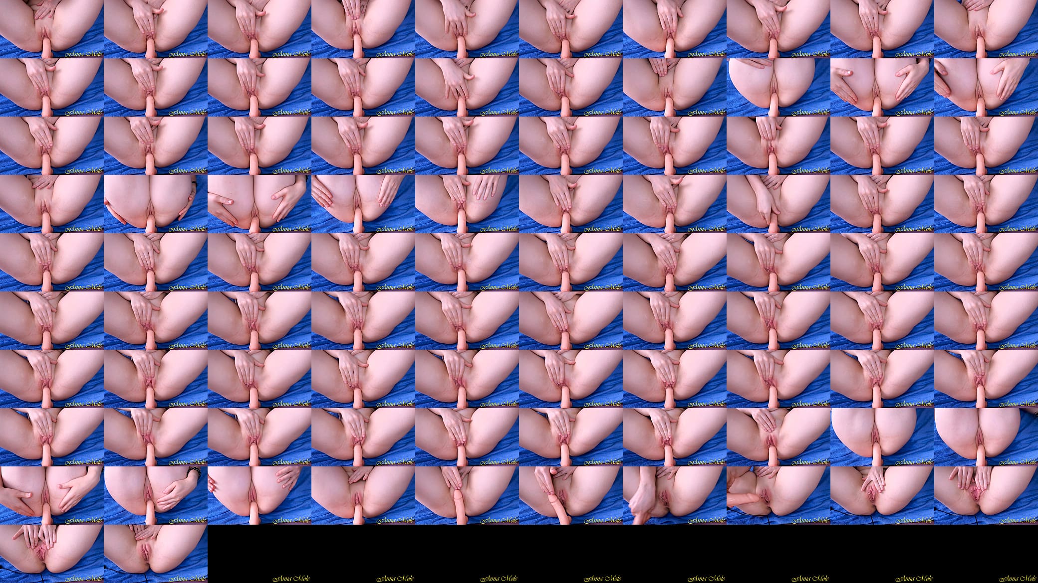 I stick my slimy wet pussy on a dildo over and over again Pussy masturbation close up Anna Mole 预览图