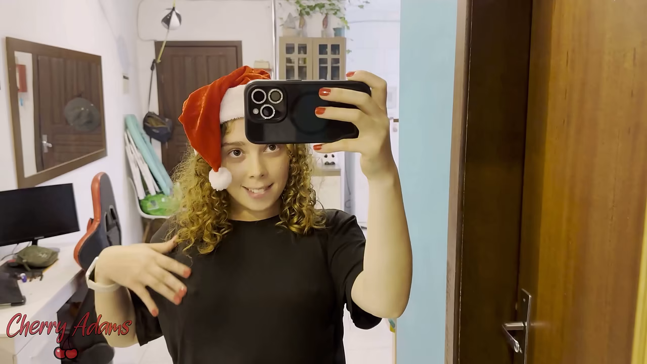 J&aacute_ pensou ganhar minha bucetinha de natal? Me masturbei at&eacute_ esguichar (Squirt)