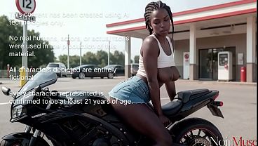 Pretty black girls let anyone who beats them in a race fuck them[AI]
