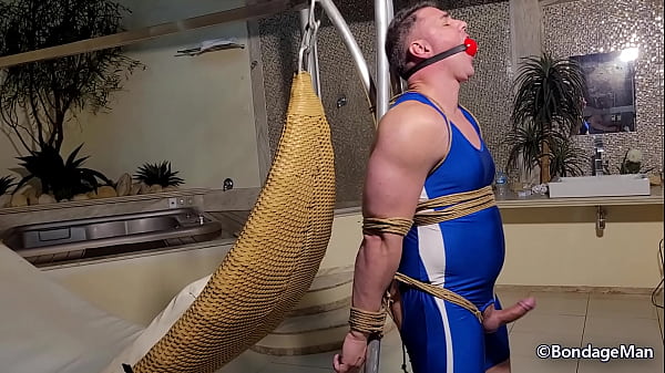 Peter tied up and gagged lycta ballgagged strug...