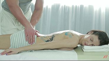Brunette Hottie gets Fucked by a Horny Masseur
