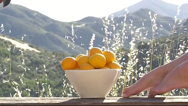 Scarlet Red Masturbates Under The Setting Summer Sun