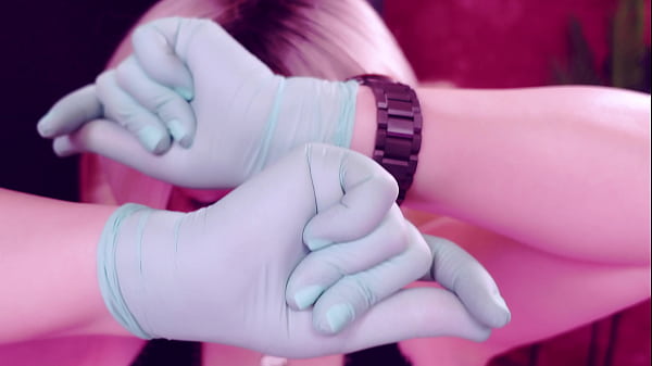 ASMR with nitrile nurse gloves fetish.