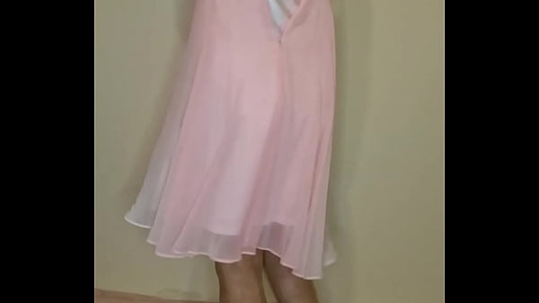 Download Video - Crossdresser in Bridal Lingerie and masturbates wearing it&period;