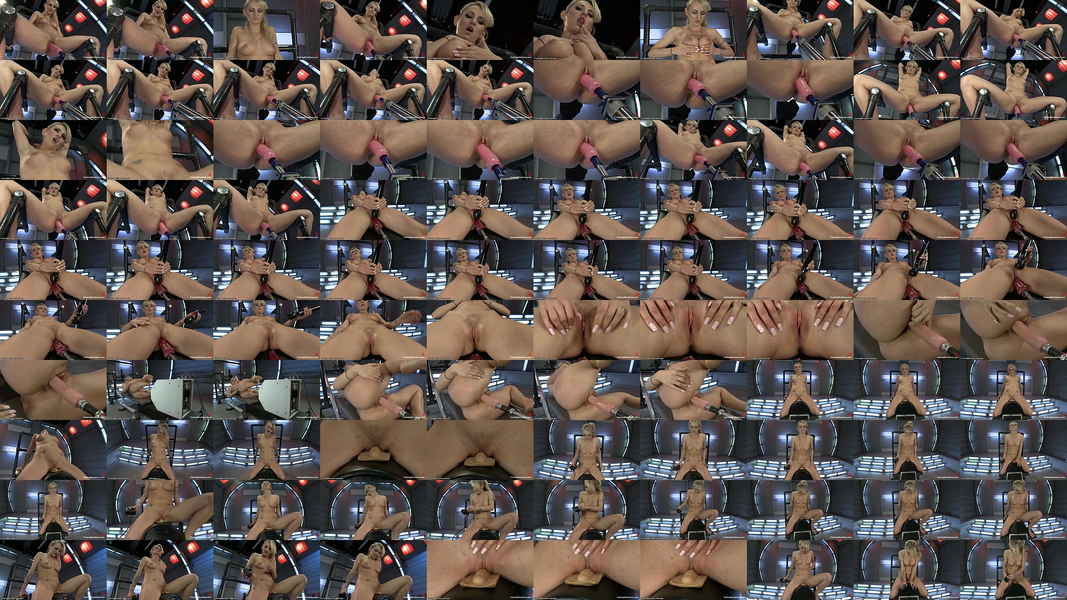 Blonde Natasha Starr fucking machines 预览图