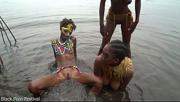 I encountered these tribal ladies while documenting life along the African river