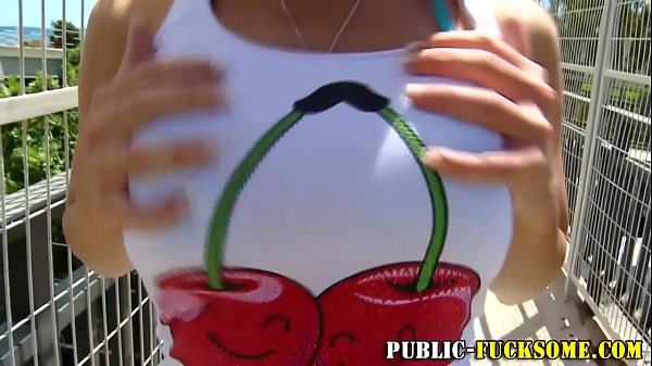 Busty amateur shows tits