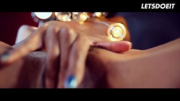 Sloppy Ebony Blowjob... She Licks His Shaft Before Swallowing It Whole