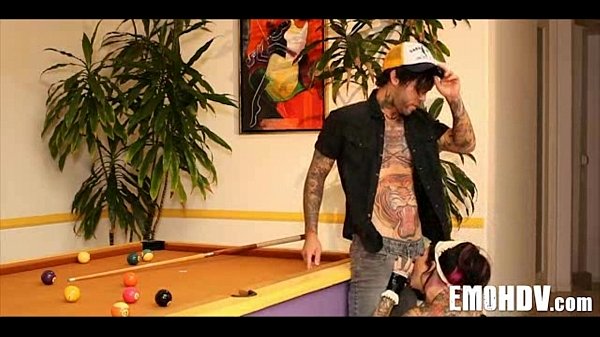 Tattooed goth babe 745