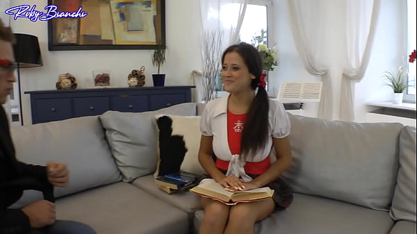 Beautiful big natural tits for a young slut with an open ass