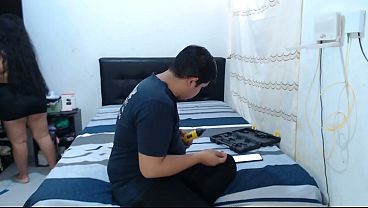 My innocent stepsister fucks her teacher and lets him eat her pussy in exchange for free classes and graduation.