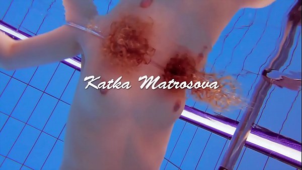 Download Video - Katka Matrosova swimming naked alone in the pool