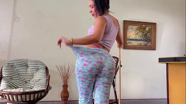 I LOVE SEEING MY HOUSEWIFE STEPMOTHER CLEANING THE FLOOR