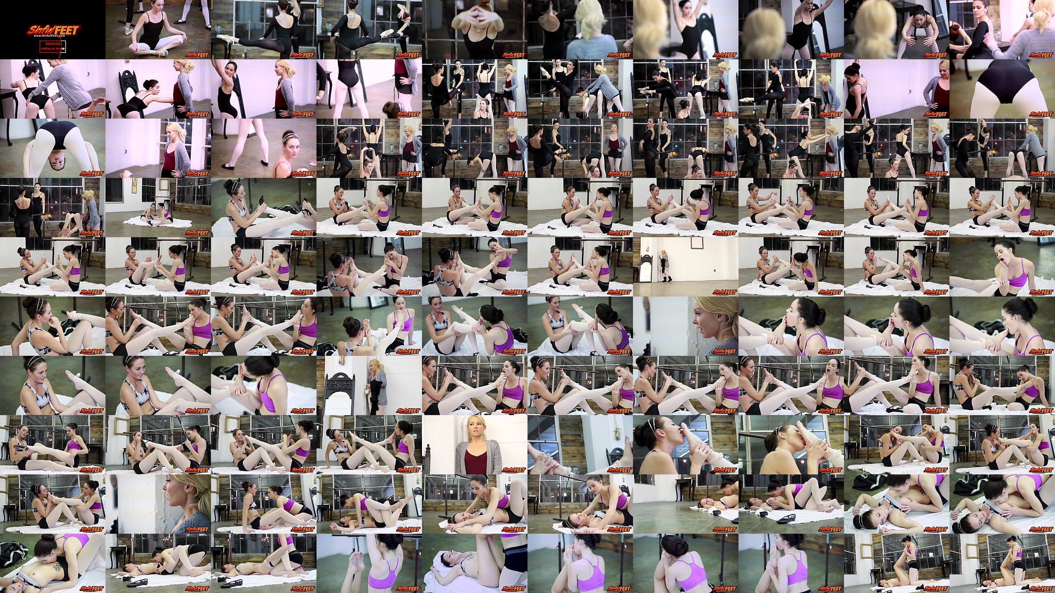 Two Dance Class Babes Love Each Others Smelly Feet After Practice 预览图