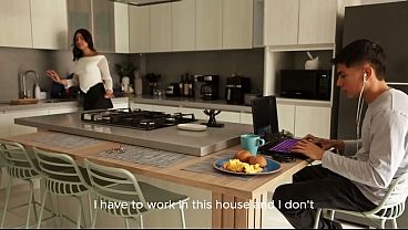 I got fucked by the shameful neighbor while my husband did not please me in bed