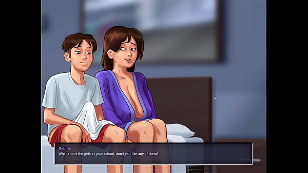Stepmom Caught me jerking off - Summer time Saga short