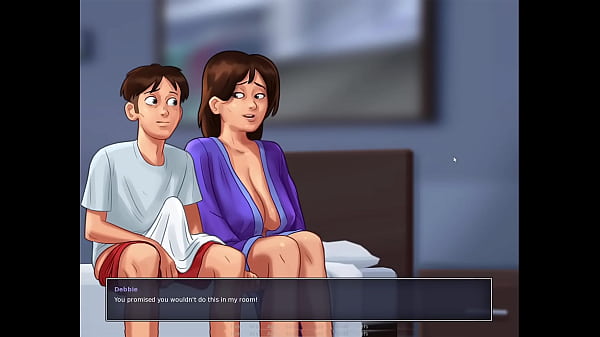 Stepmom Caught me jerking off - Summer time Saga short