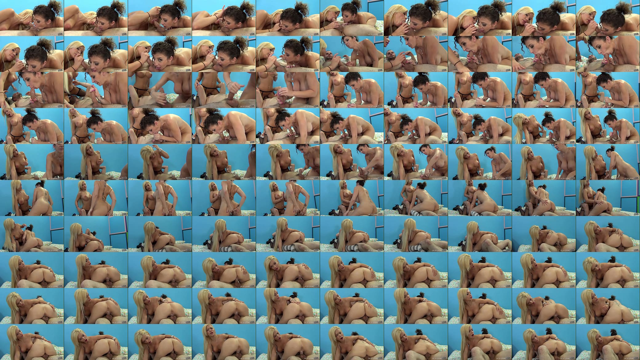 Twisted Threesome with Stacked MILF Sarah Jay &amp; Beach Blonde Bibi Noel 预览图
