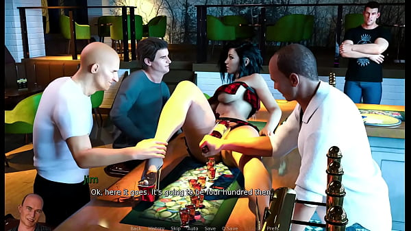 Anna Exciting Affection #22 - playing game in bar -  3d, porn games, adult games