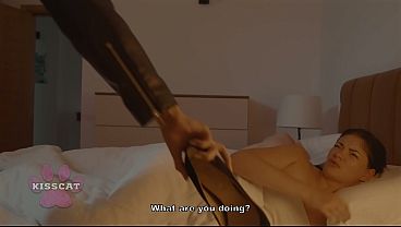 Siblings Watch Porn in Shared Bed! Step Sis Wrong Room After Club - Kisscat & MrCat