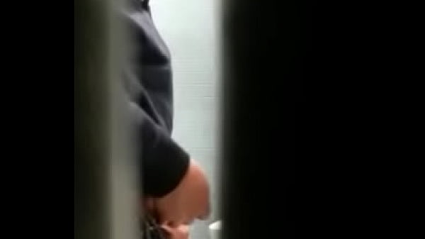Spying sexy in restroom